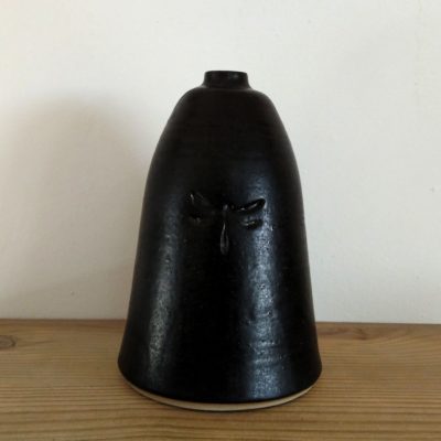 Vase libellule noir - vendu